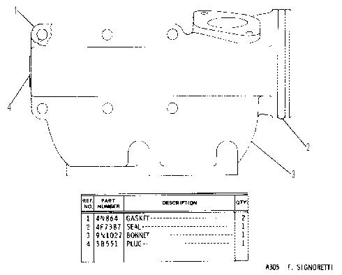 WATER LINES GROUP 9N1281 CAT