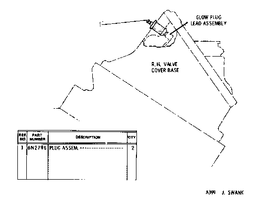 GLOW PLUG MOUNTING GROUP 6N2785 CAT