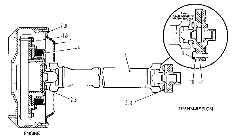 ENGINE DRIVESHAFT GROUP 8I4714 CAT