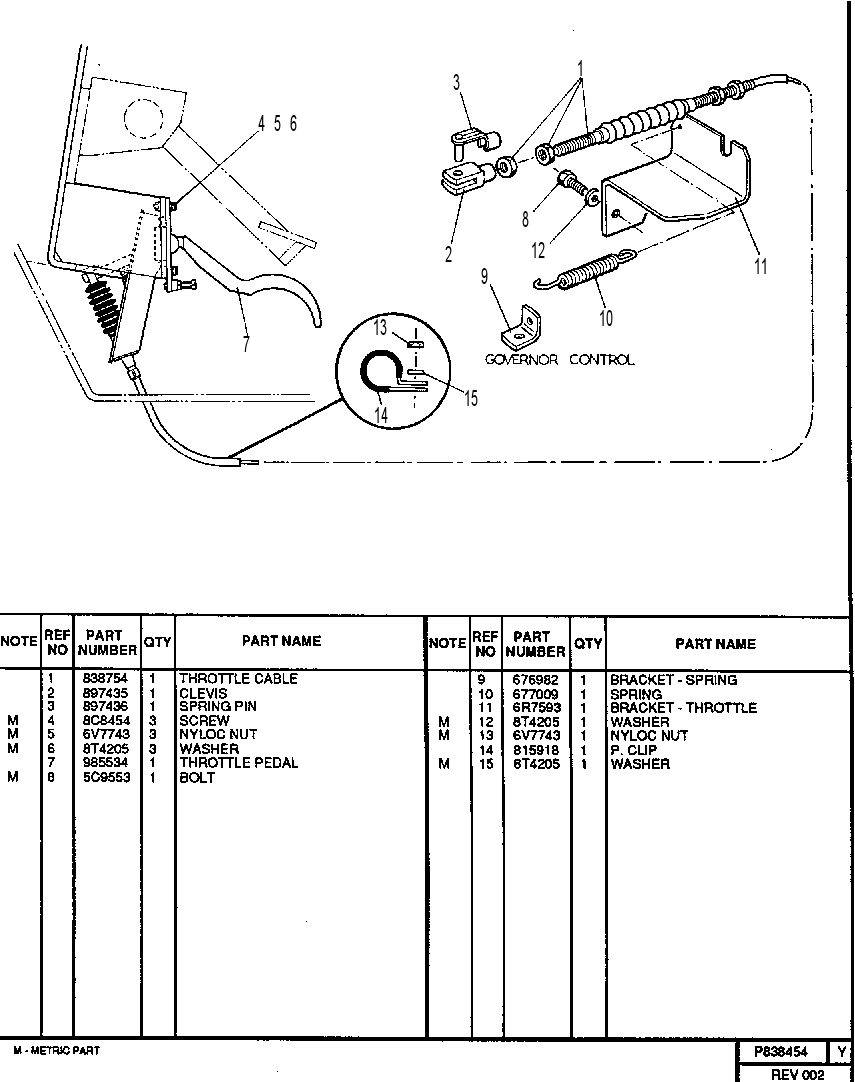 THROTTLE GROUP 0838454 CAT