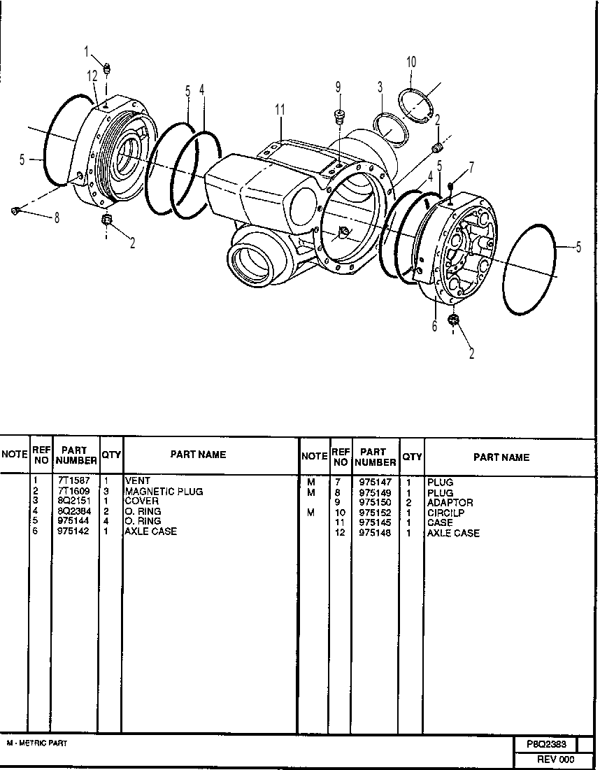 DIFFERENTIAL CASING GROUP 8Q2383 CAT