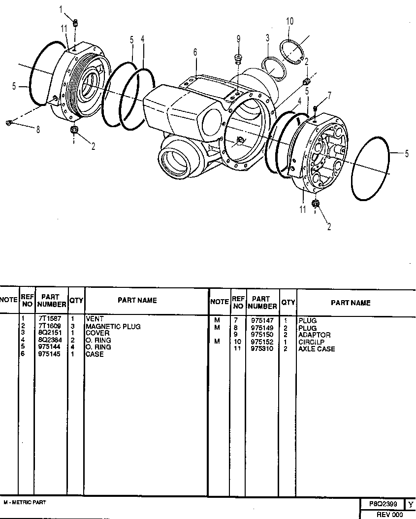 DIFFERENTIAL CASING GROUP 8Q2399 CAT