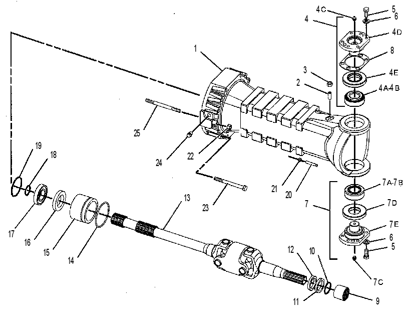 AXLE CASING GROUP 8Q2124 CAT