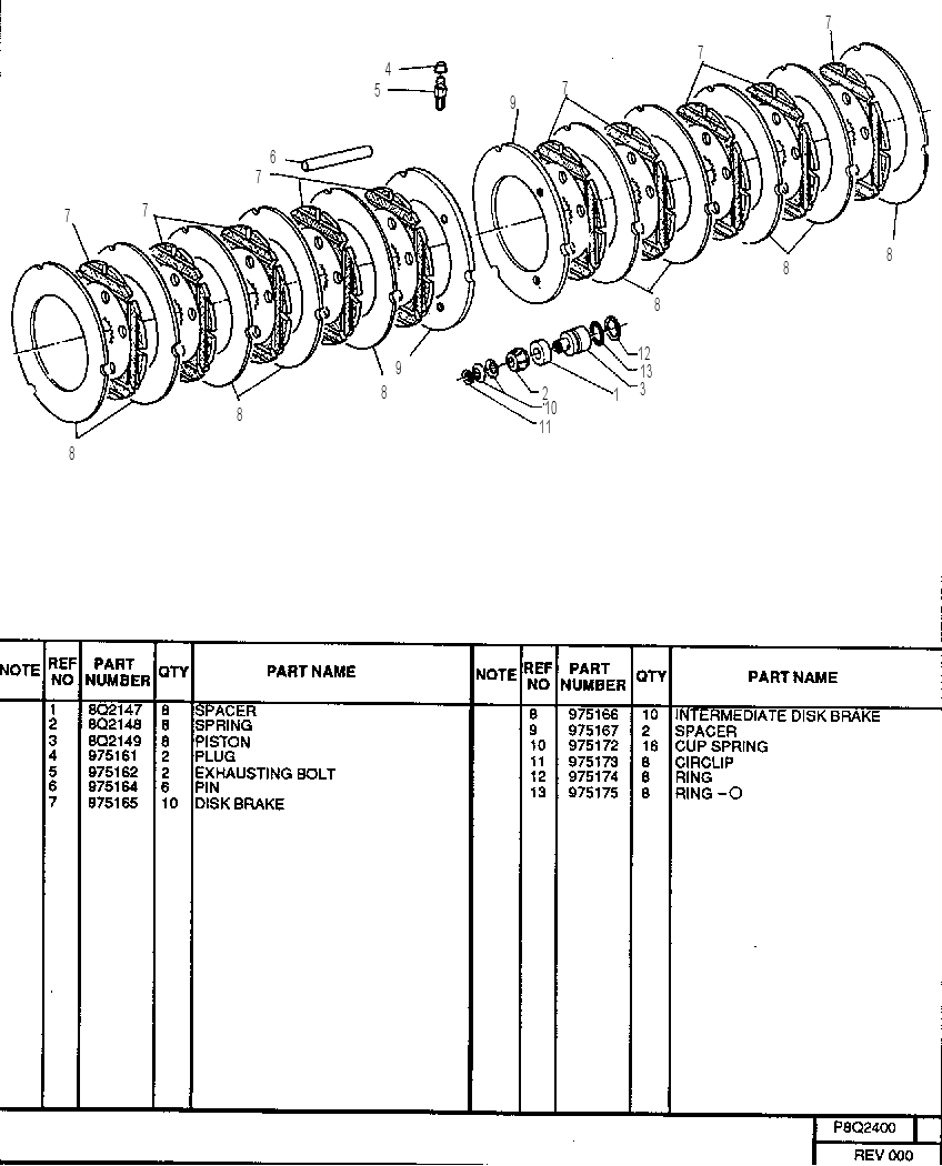 DISC BRAKE GROUP 8Q2400 CAT