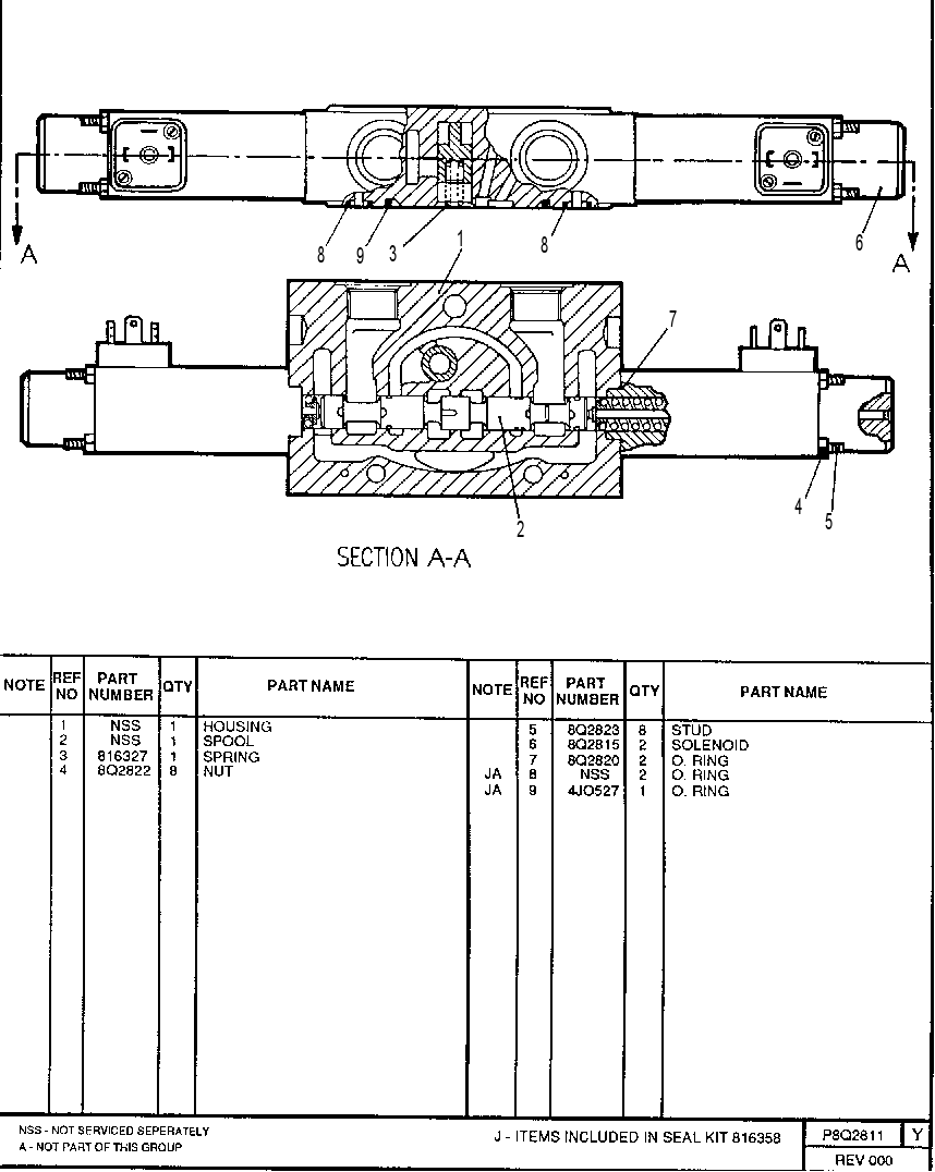 CHASSIS LEVEL SECTION 8Q2811 CAT