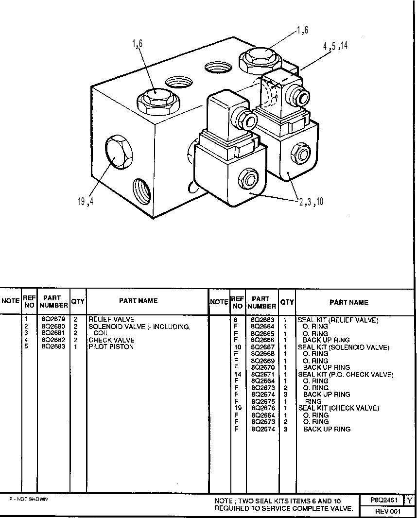 COMPENSATING MANIFOLD WITH BY-PASS 8Q2461 CAT