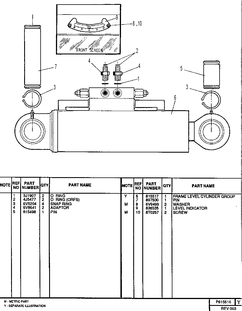 FRAME LEVEL GROUP 0815516 CAT