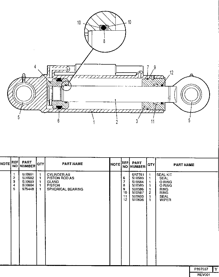 FRAME LEVEL RAM GP 0897937 CAT