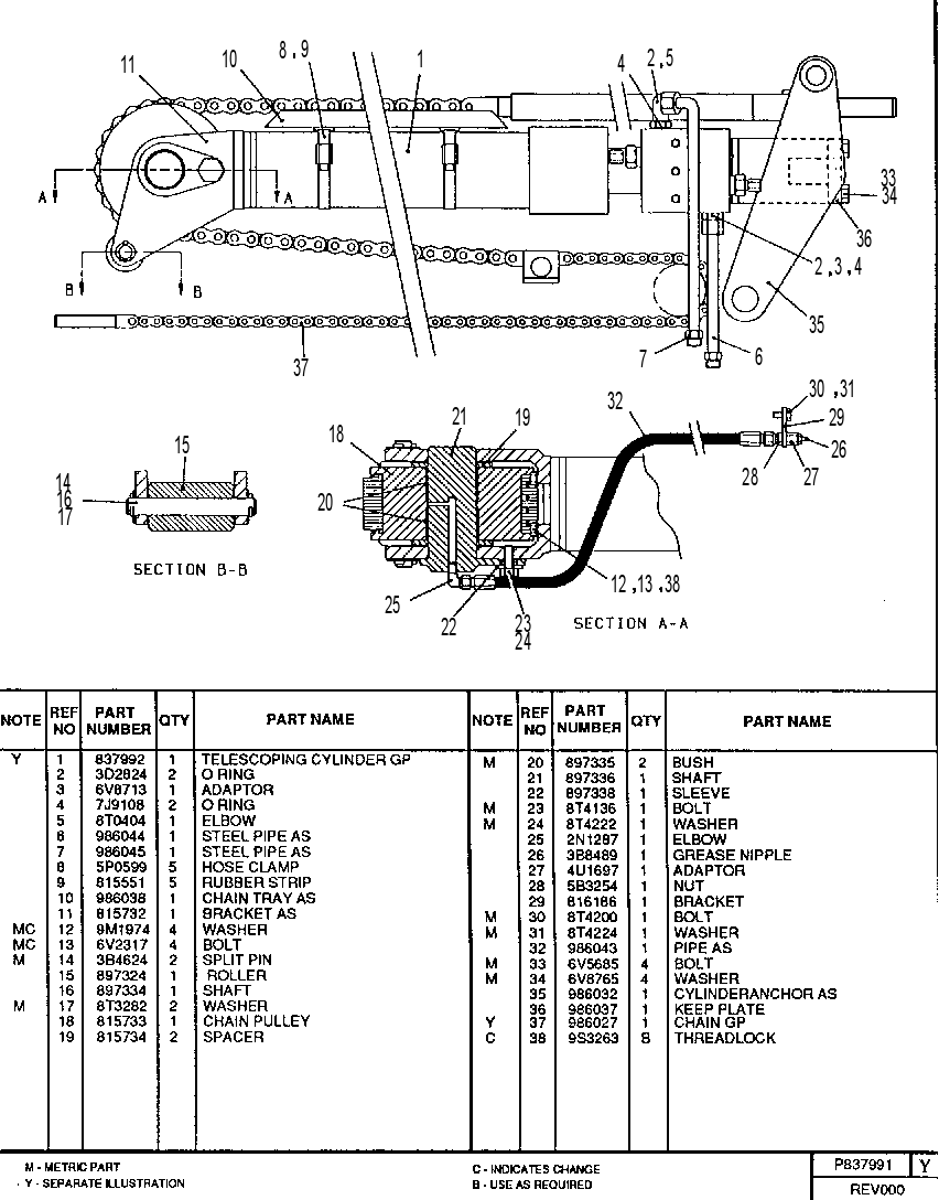 TELESCOPING GROUP 0837991 CAT
