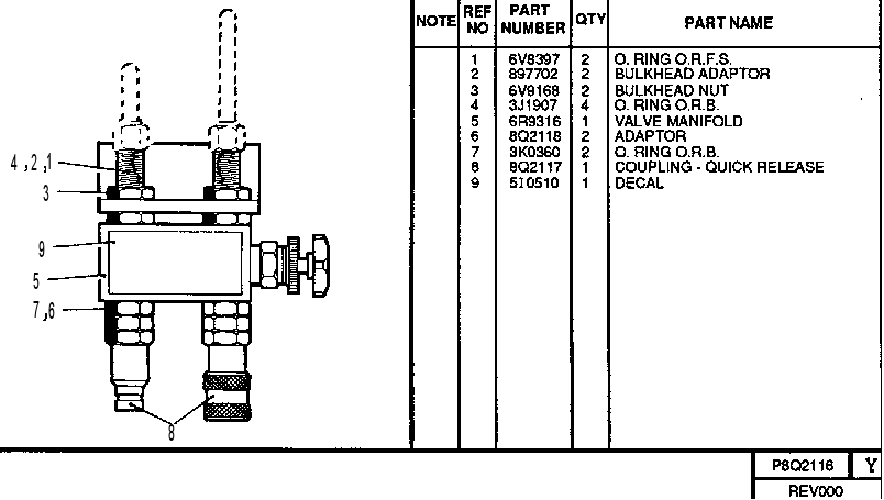PRESSURE BALANCE GROUP 8Q2116 CAT