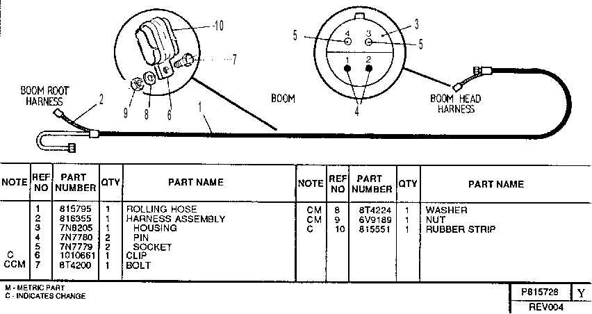 ROLLING HOSE GROUP 0815728 CAT