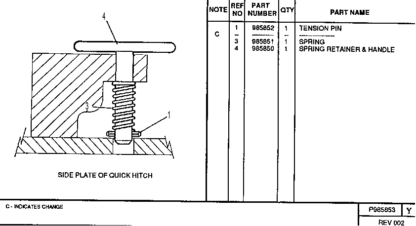 PIN GP-HITCH 0985853 CAT