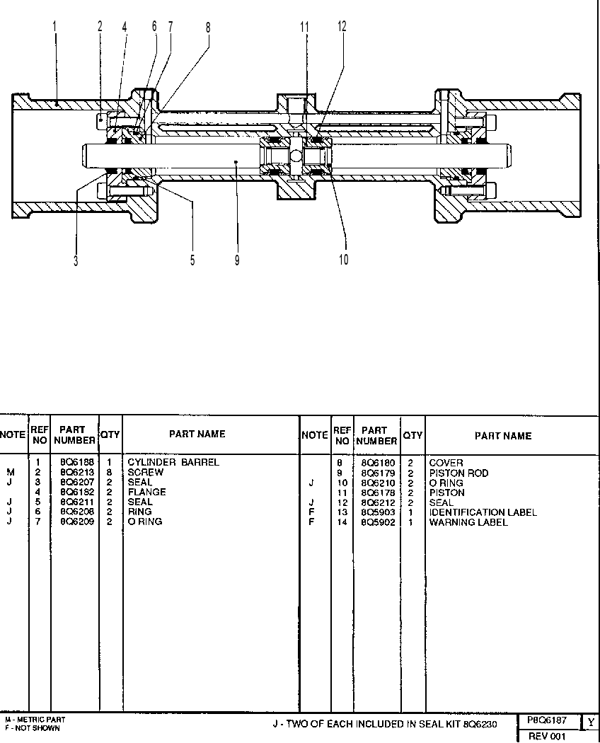 QUICK HITCH RAM GROUP 8Q6187 CAT