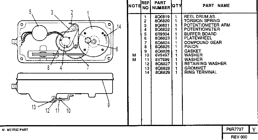 LENGTH SENSOR 6R7797 CAT