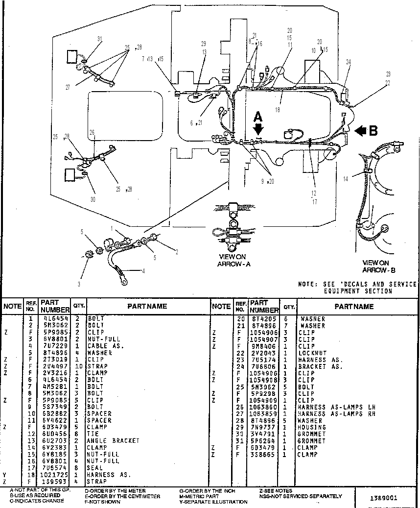 WIRING GP - LIGHTING 1063864 CAT