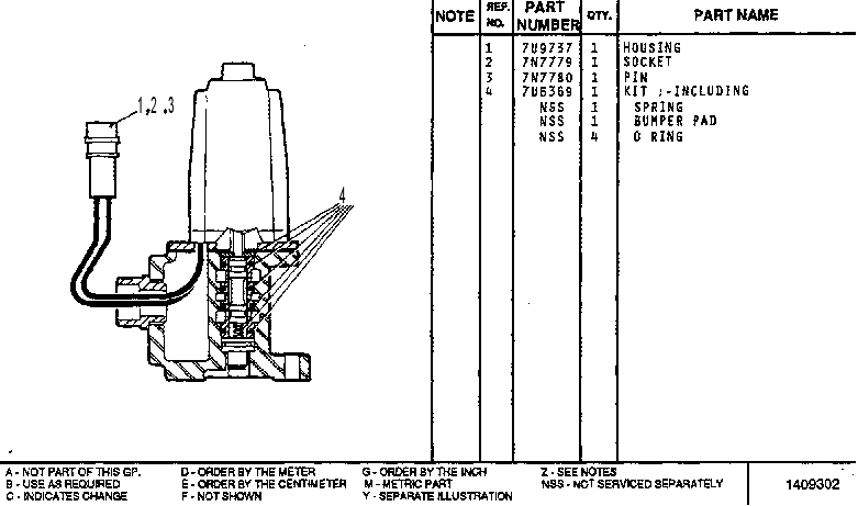 AIR VALVE GROUP 7U2065 CAT