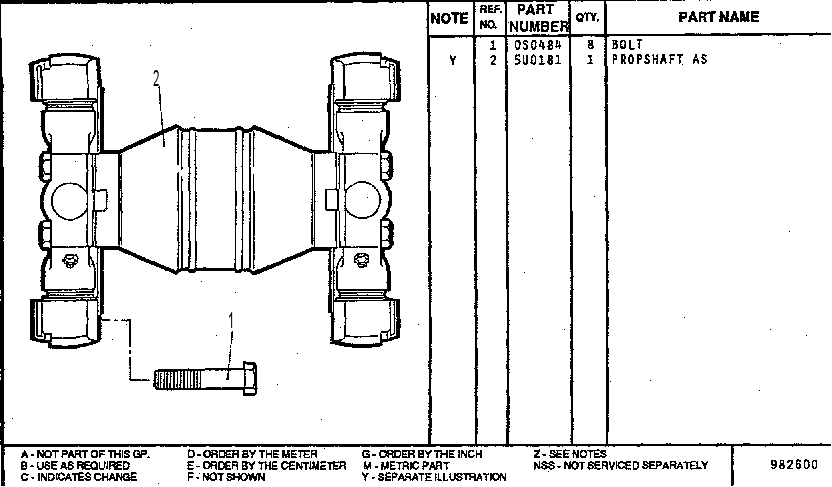 Вал приводной 7U3916 CAT