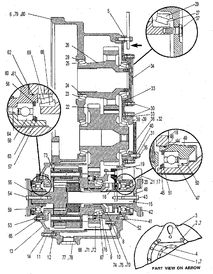 GEAR GP-TRANSFER CASE (W/DIFF) 1036407 CAT