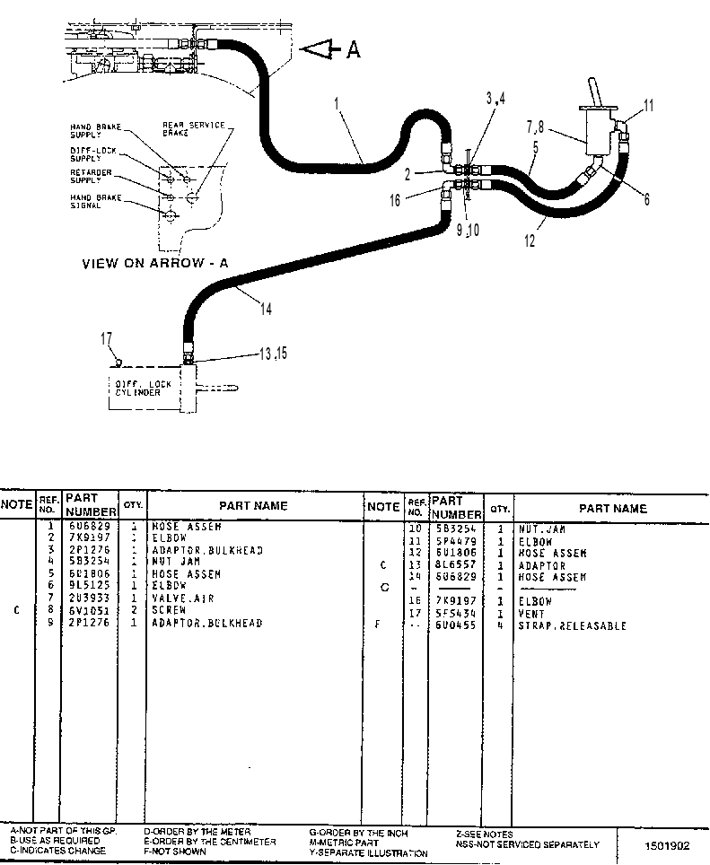 CONTROL GP-DIFF LOCK 7U4605 CAT