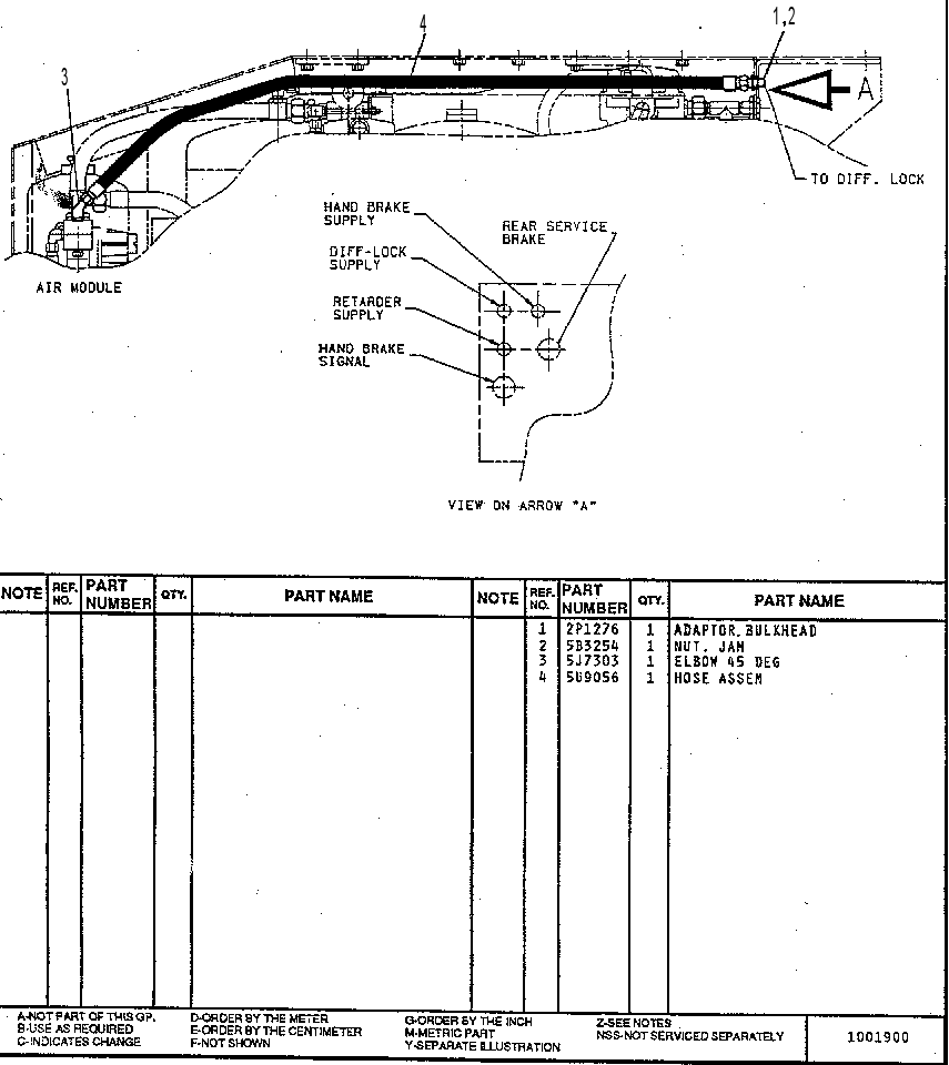 CONTROL GP-DIFF LOCK 7U4017 CAT