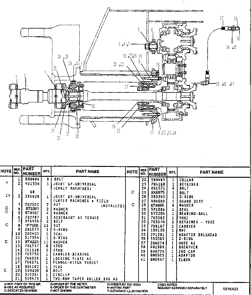 SHAFT GP-DRIVE-HITCH 7U3950 CAT