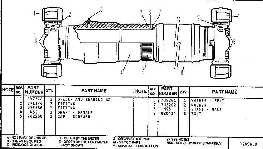 JOINT GP - UNIVERSAL 7U2242 CAT