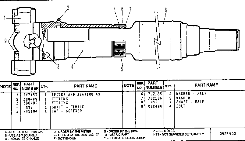 JOINT GP. UNIVERSAL 2U6373 CAT