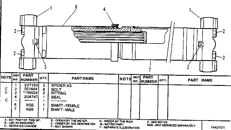JOINT GP. UNIVERSAL 2U8552 CAT