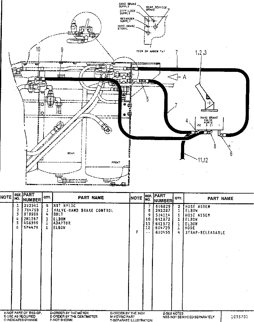 CONTROL GP-BRAKE (R)(CAB) 7U4595 CAT