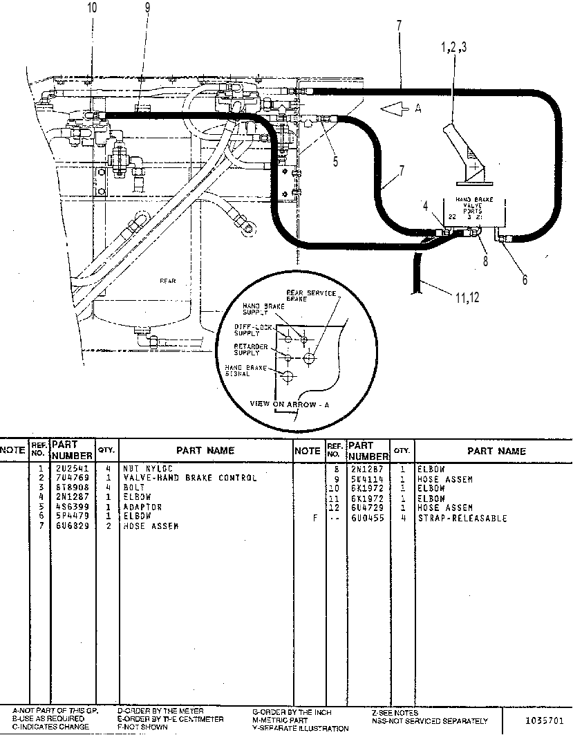 CONTROL GP-BRAKE (R) 7U3957 CAT