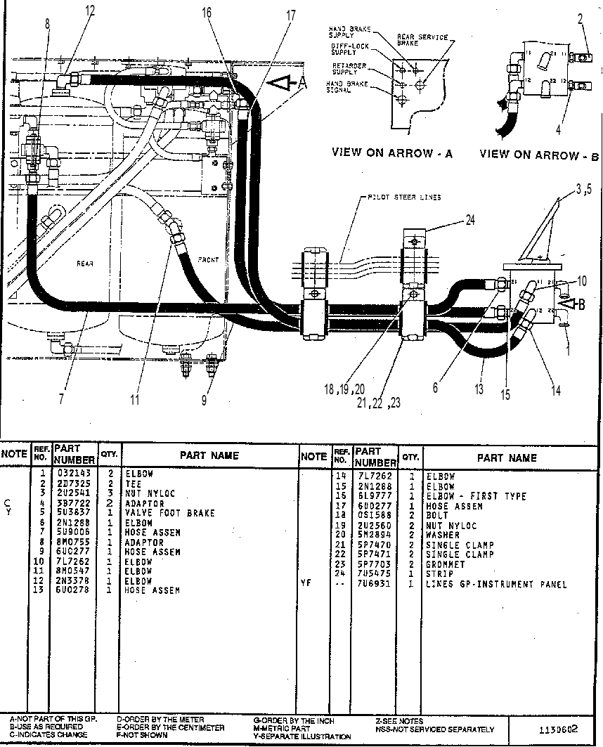 CONTROL GP-BRAKE (K)(CAB) 7U4596 CAT