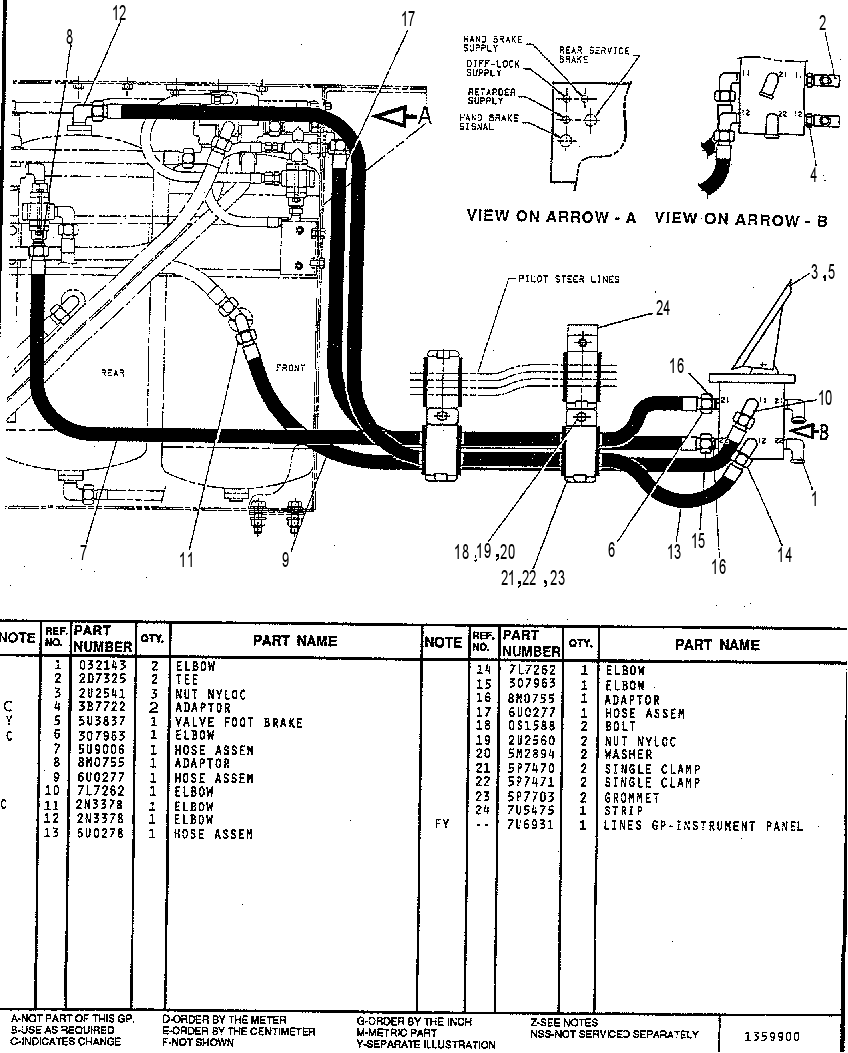 CONTROL GP-BRAKE (B)(CAB) 7U3958 CAT