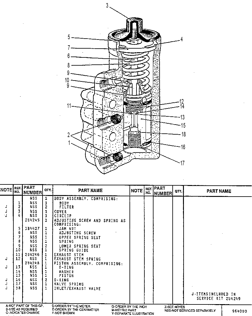 GOVERNOR VALVE 6U5704 CAT