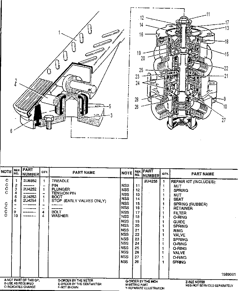 VALVE GP-SERVICE BRAKE 5U3837 CAT