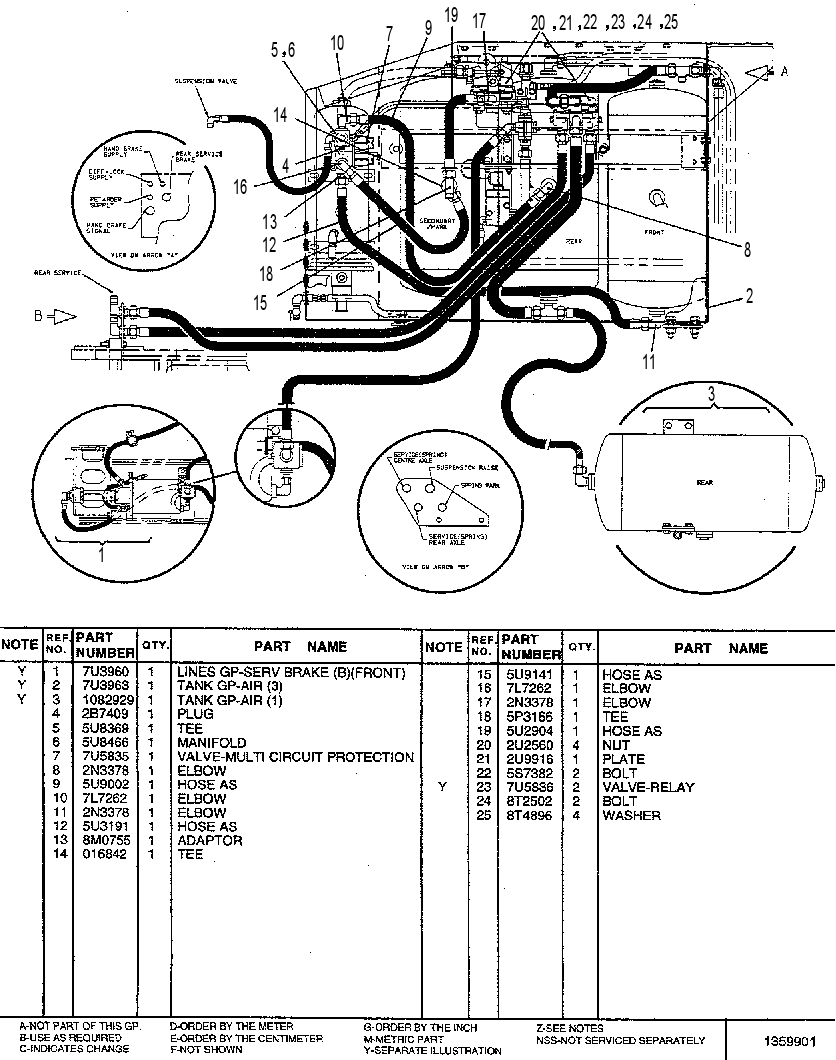 CONTROL GP - BRAKE (Y) (FRONT) 1082313 CAT