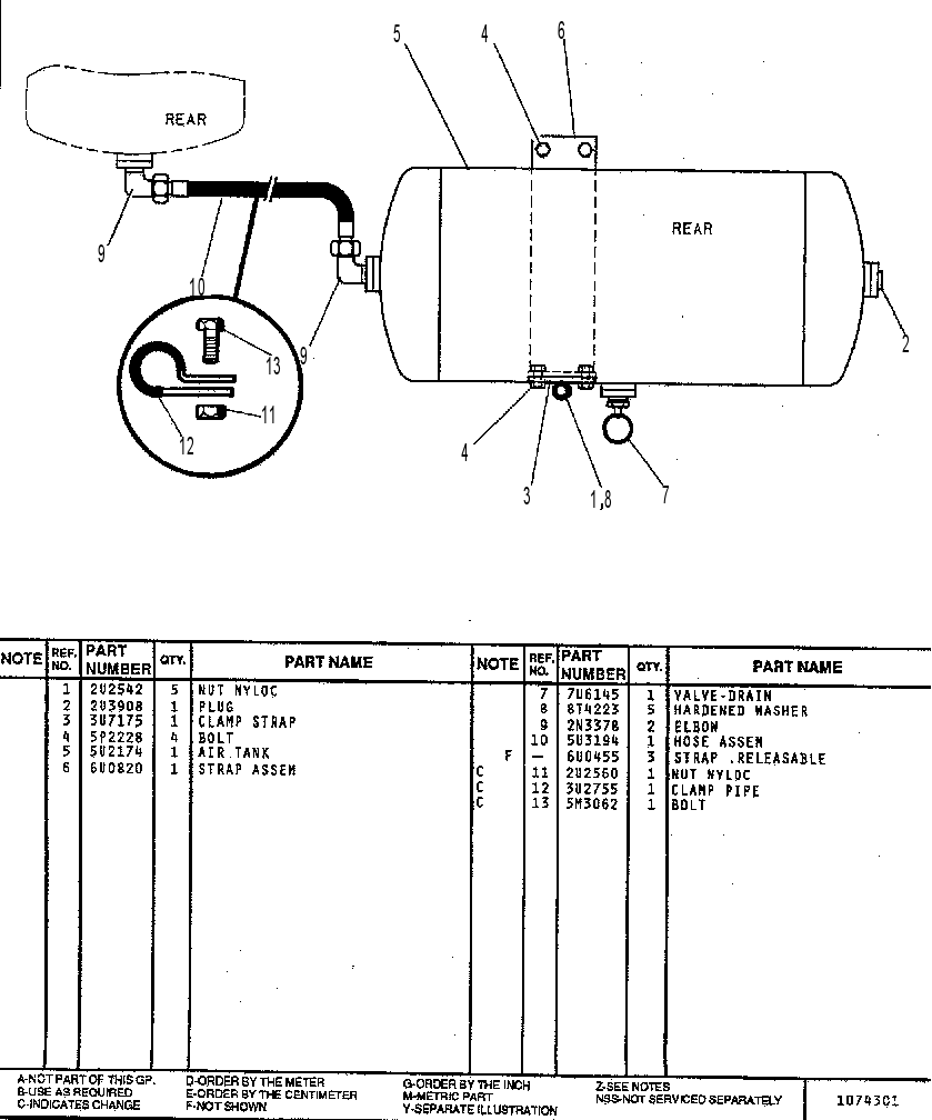 TANK GP - AIR (1) 7U4012 CAT