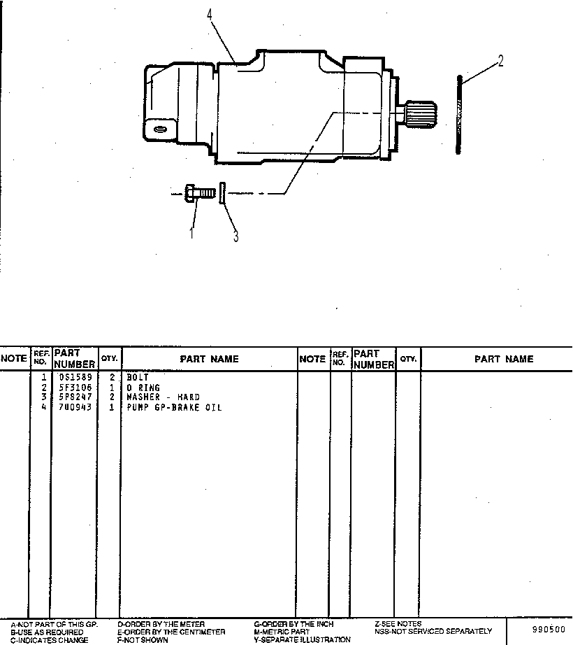 PUMP GP MTG 7U5578 CAT