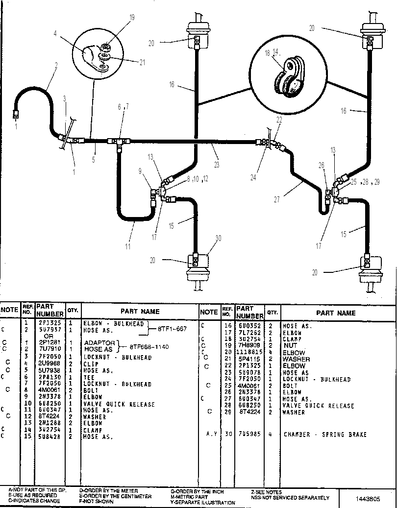 CONTROL GP-BRAKE (R)(REAR) 7U4774 CAT