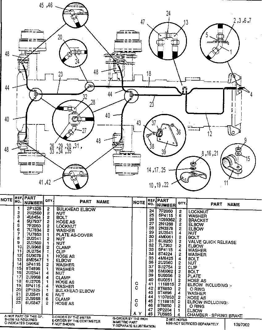 CONTROL GP-BRAKE (Y)(REAR) 1082316 CAT