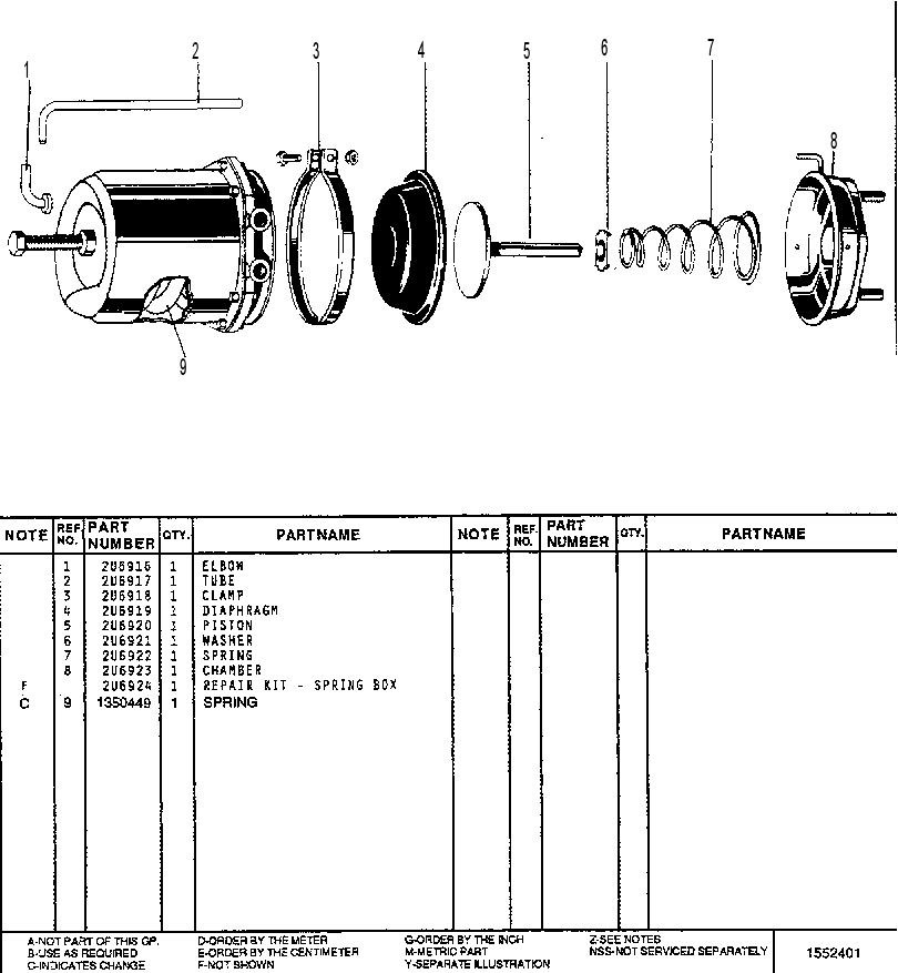 CHAMBER - SPRING BRAKE 7U5985 CAT