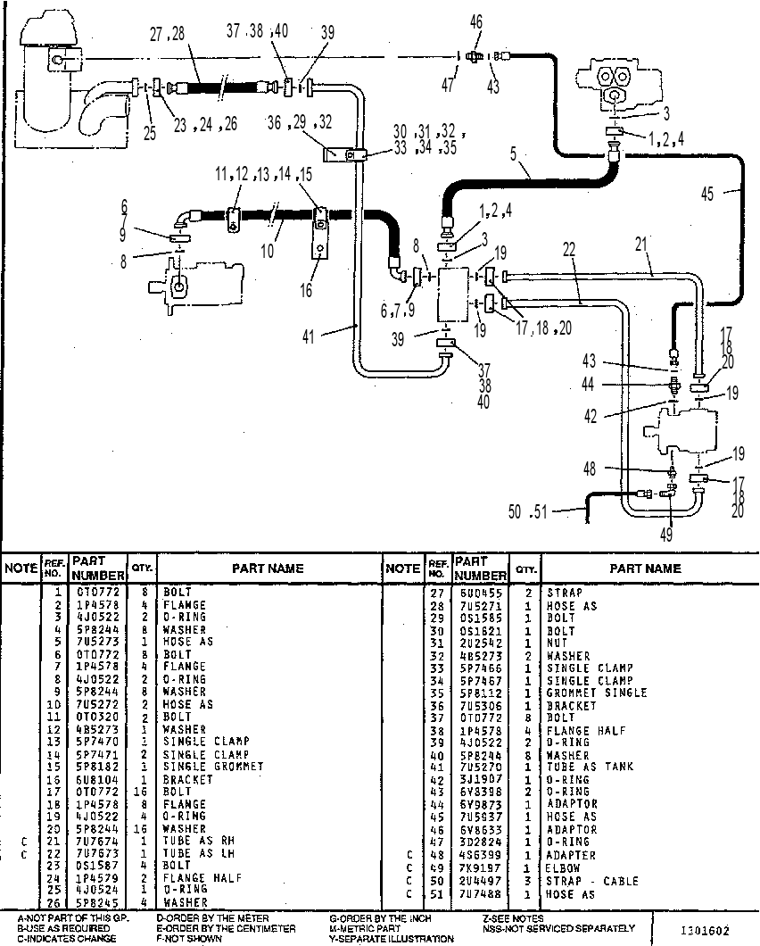 SUPPLEMENTAL STEERING LINES GP 7U2991 CAT