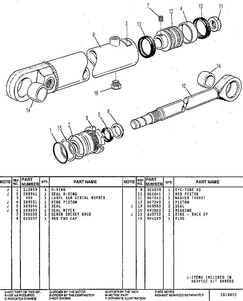 STEER CYLINDER GP 7U2910 CAT