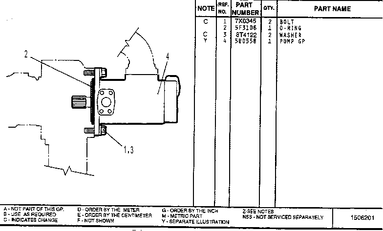 PUMP MOUNTING GP 7U3839 CAT