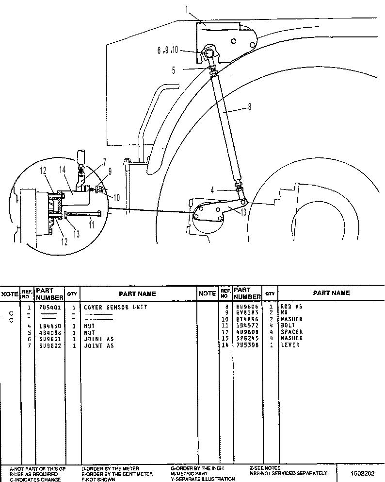Датчик положения 7U3899 CAT