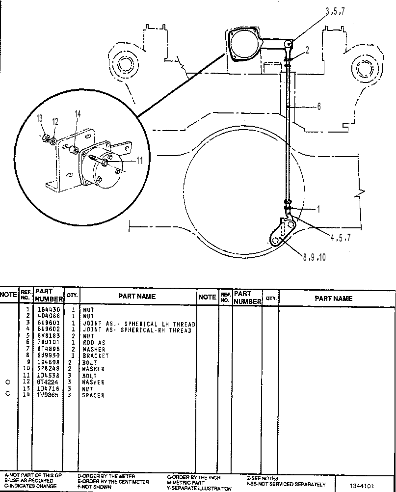 SENSOR GP. POSITION-REAR (CHASSIS) 7U5726 CAT