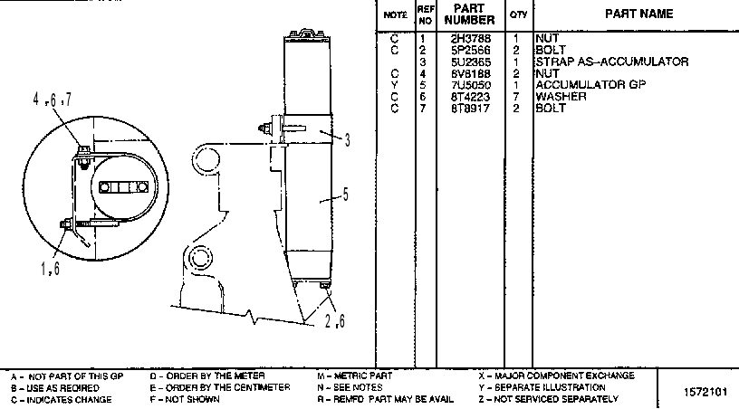 ACCUMULATOR MOUNTING GP - FRONT 7U2990 CAT