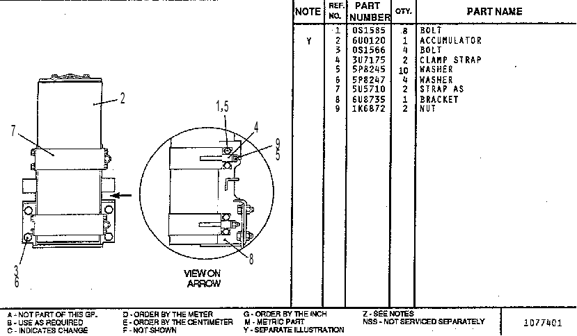 ACCUMULATOR MOUNTING GP - REAR 7U4533 CAT