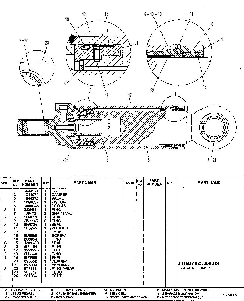CYLINDER GP-SUSPENSION-REAR 2U8060 CAT