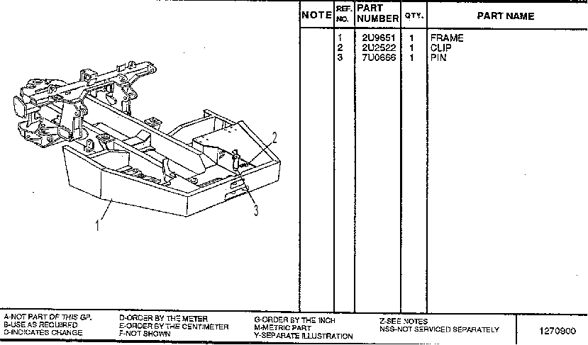 FRONT FRAME GP. 2U9945 CAT