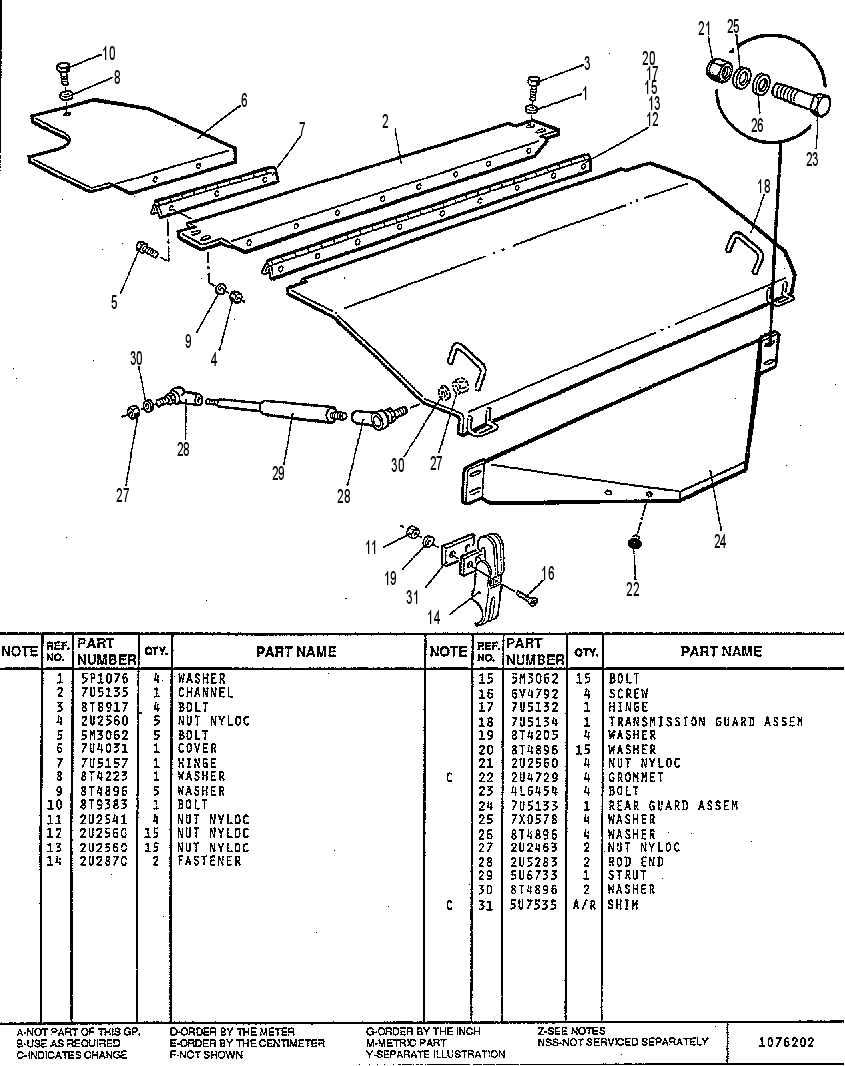 GUARD GP - TRANSMISSION 7U3894 CAT